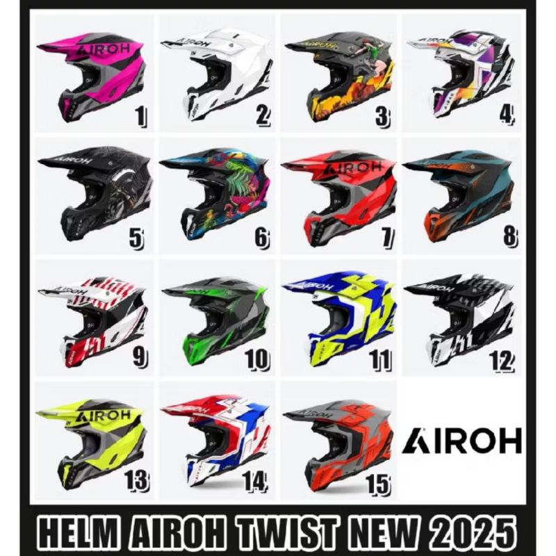 Helm Cross AIROH Twist New Original