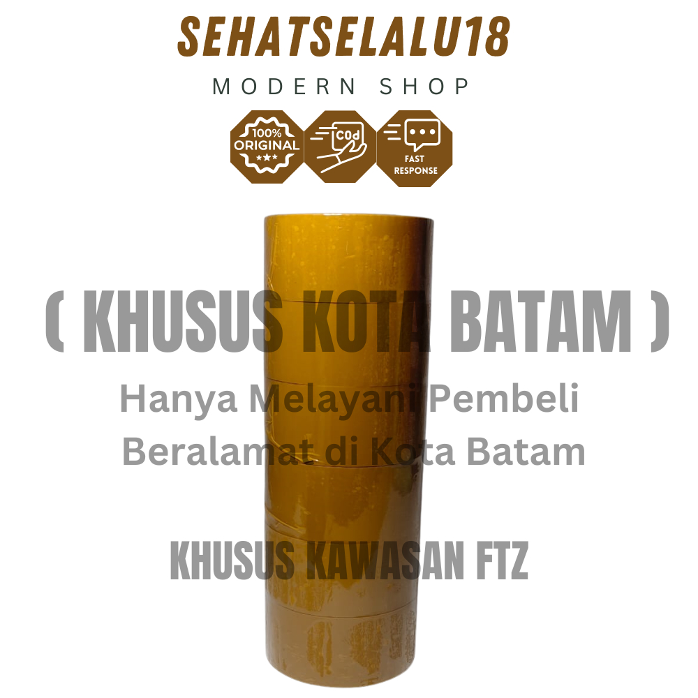 

Isolasi Kuning Tebal – Ukuran 4,5cm, 6pcs/Pak - Pilihan Terbaik untuk Packing & Kebutuhan Harian