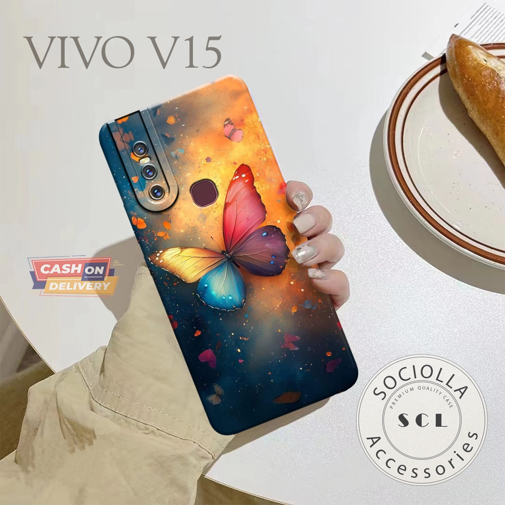 Case Vivo V15 / Vivo V15 Pro Fashion Case Kupu Kupu Softcase Pro Camera Vivo V15 / Vivo V15 Pro Casi
