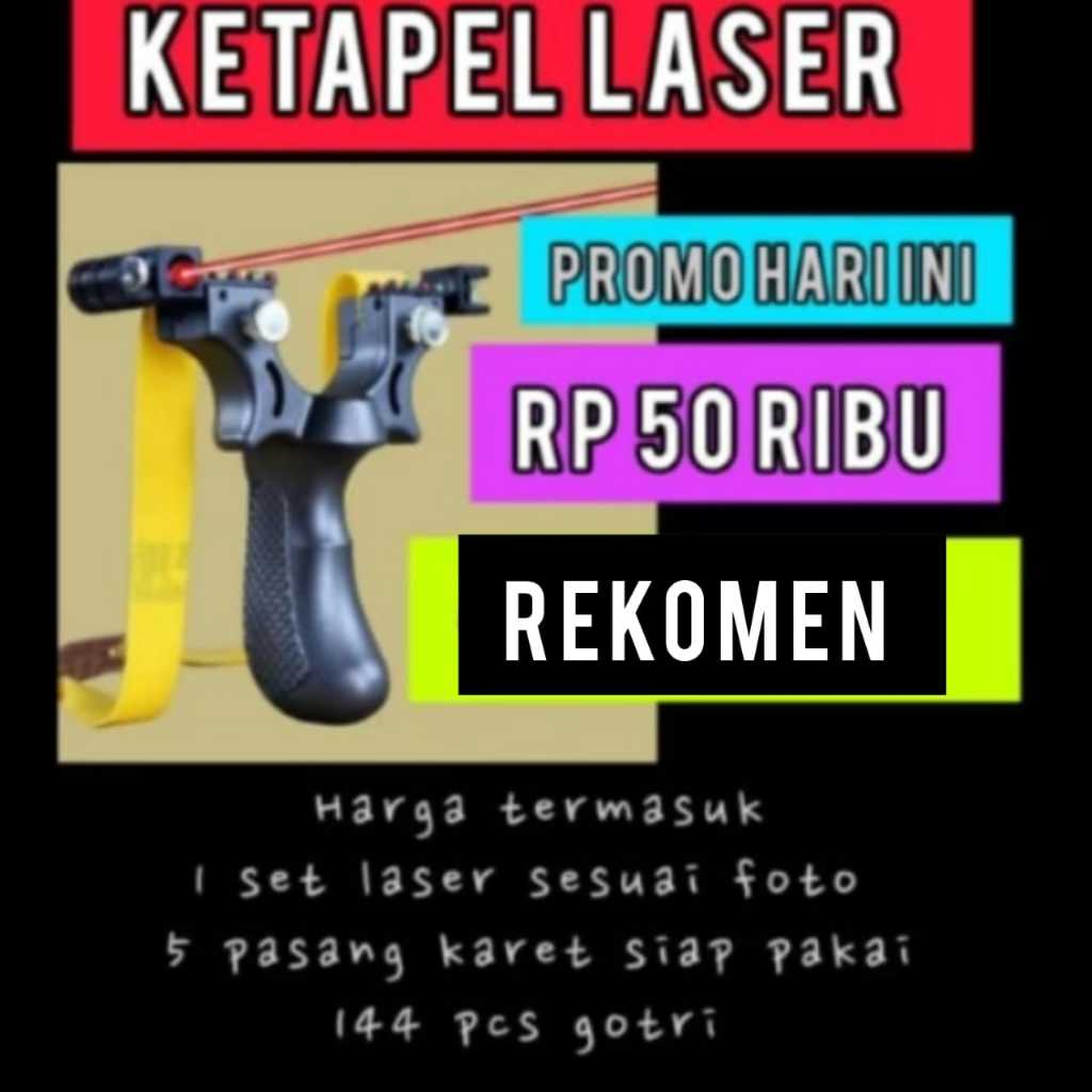 Ketapel Slingshot tactical laser Slingshot ABS - PEMULA HEMAT