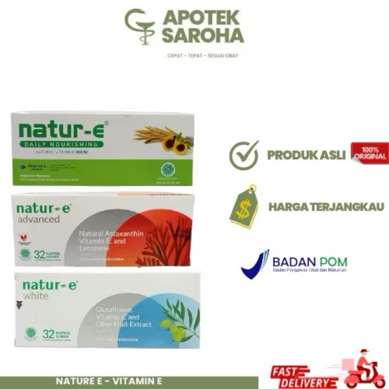 NATUR E WHITE | NATUR E ADVANCE | NATUR E 100IU @32