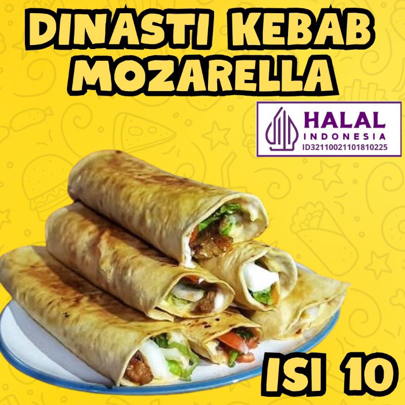 

Dinasti Kebab - Kebab Medium Frozen Uk.16 Cm Rasa Mozarella Enak, Fresh, Halal, Dan Sehat