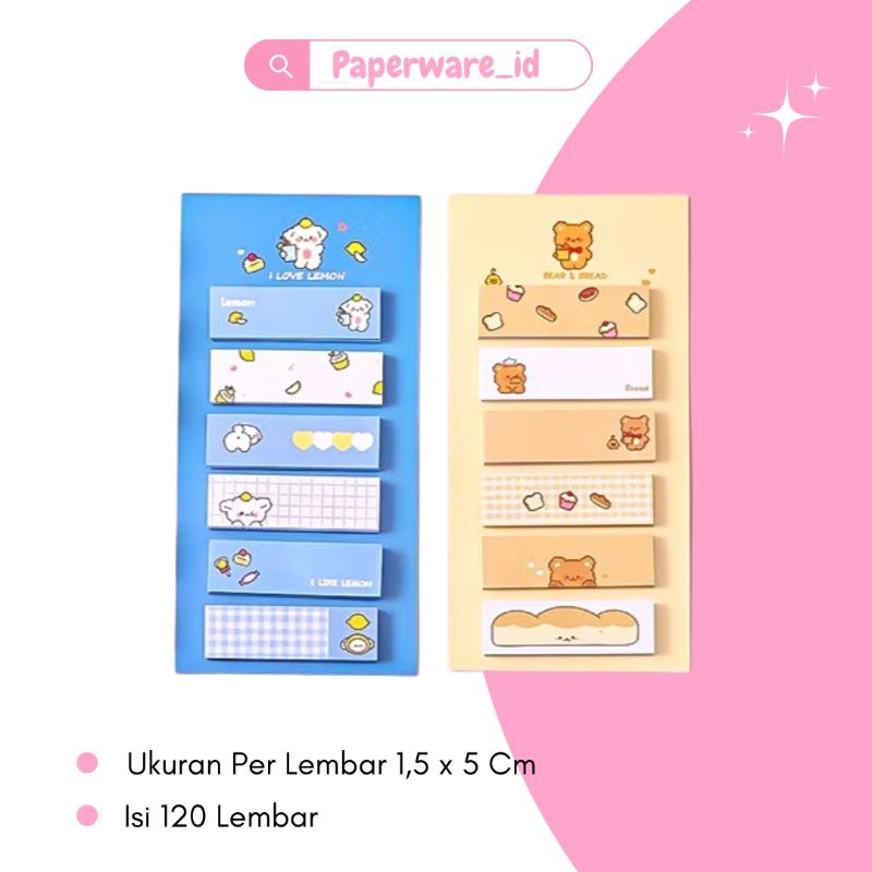 

sticky notes motif lucu / sticky notes 6 in 1
