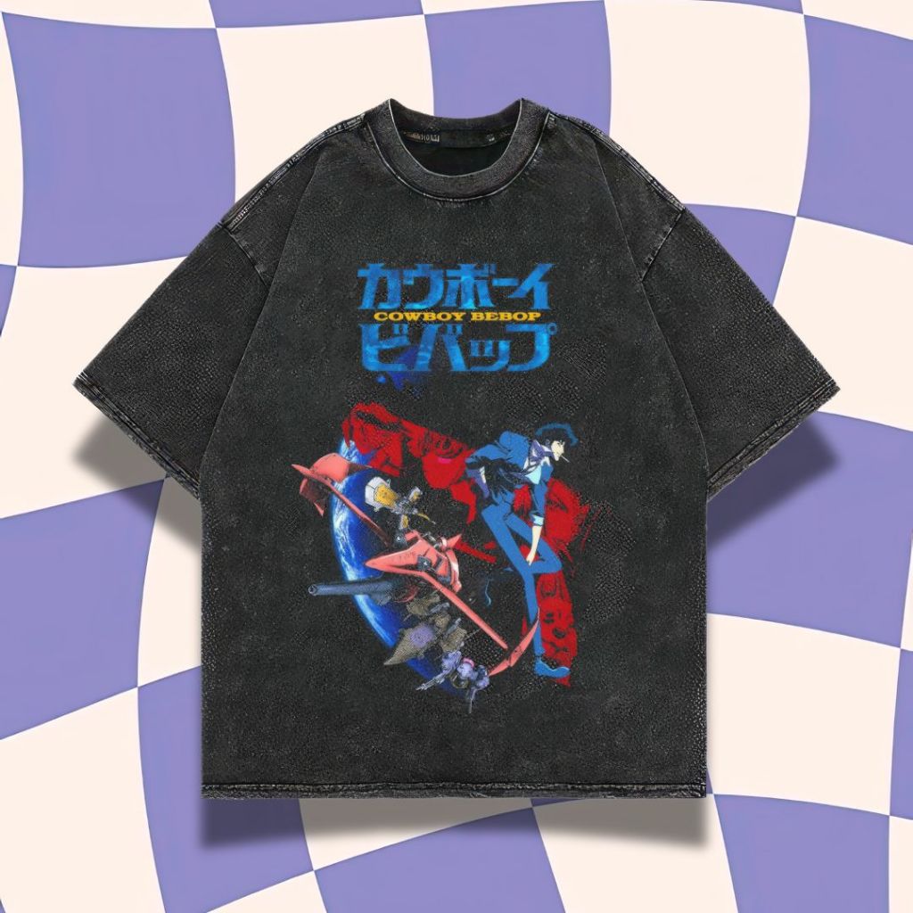 Purple Haze "See You Space Cowboy" Oversized T-Shirt | Stone Wash | Kaos Oversize | Vintage | Atasan