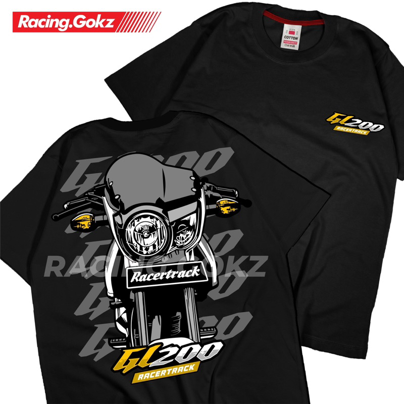 Tshirt Kaos Tiger GL200 Herex Atasan Pria Lengan Pendek Simpel Keren Katun Combed