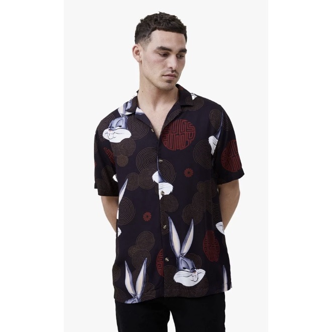 Kemaja Cotton On - Bugs Bunny Short Sleeve Shirt