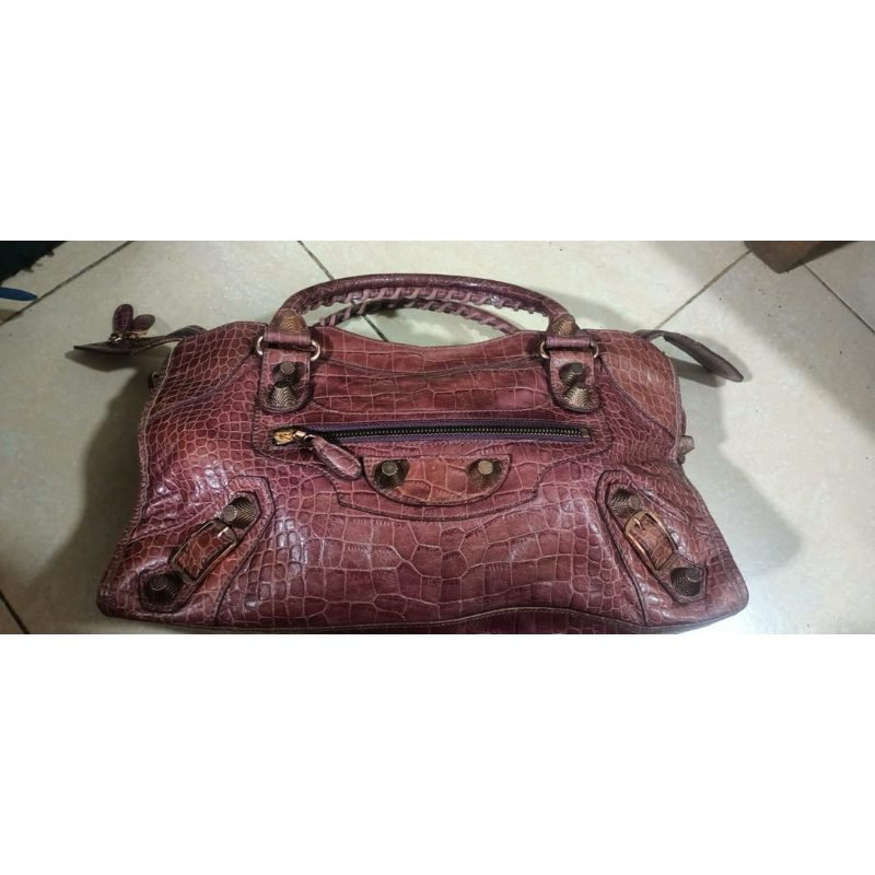 Balenciaga Embossed City Bag