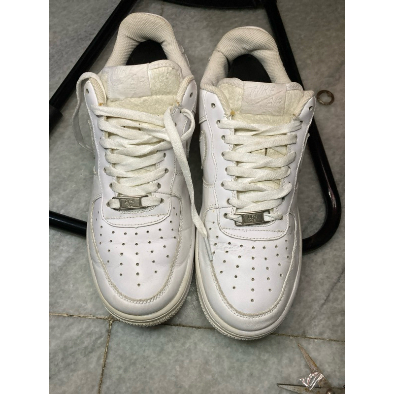 sepatu second NikeAF1 Full white size 41 insole 26cm