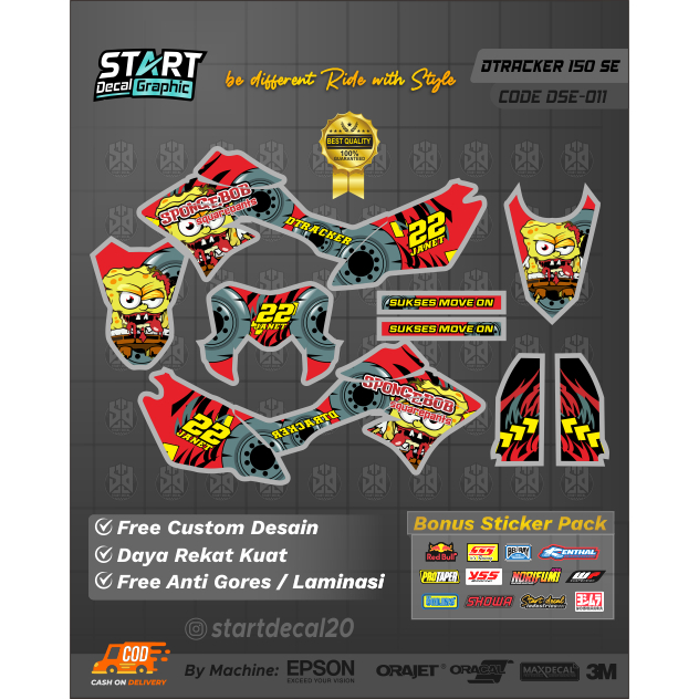 DECAL DTRACKER 150 SE/BF FULL BODY CODE DSE 011