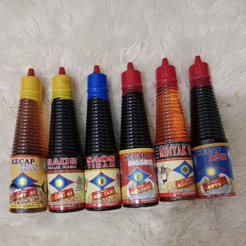

paket hemat isi 6botol (kecap ikan,saor prajarasa,saos tiram,kecap inggris,minyak wijen,kecap asin)isi 150ml di jamin halal