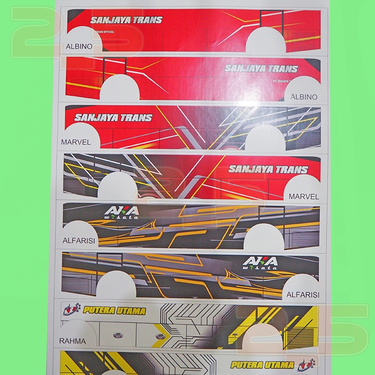 

STIKER KROMO/BONTAK LIVERY BODY MINIATUR BUS BASURI ISI 4 Pasang