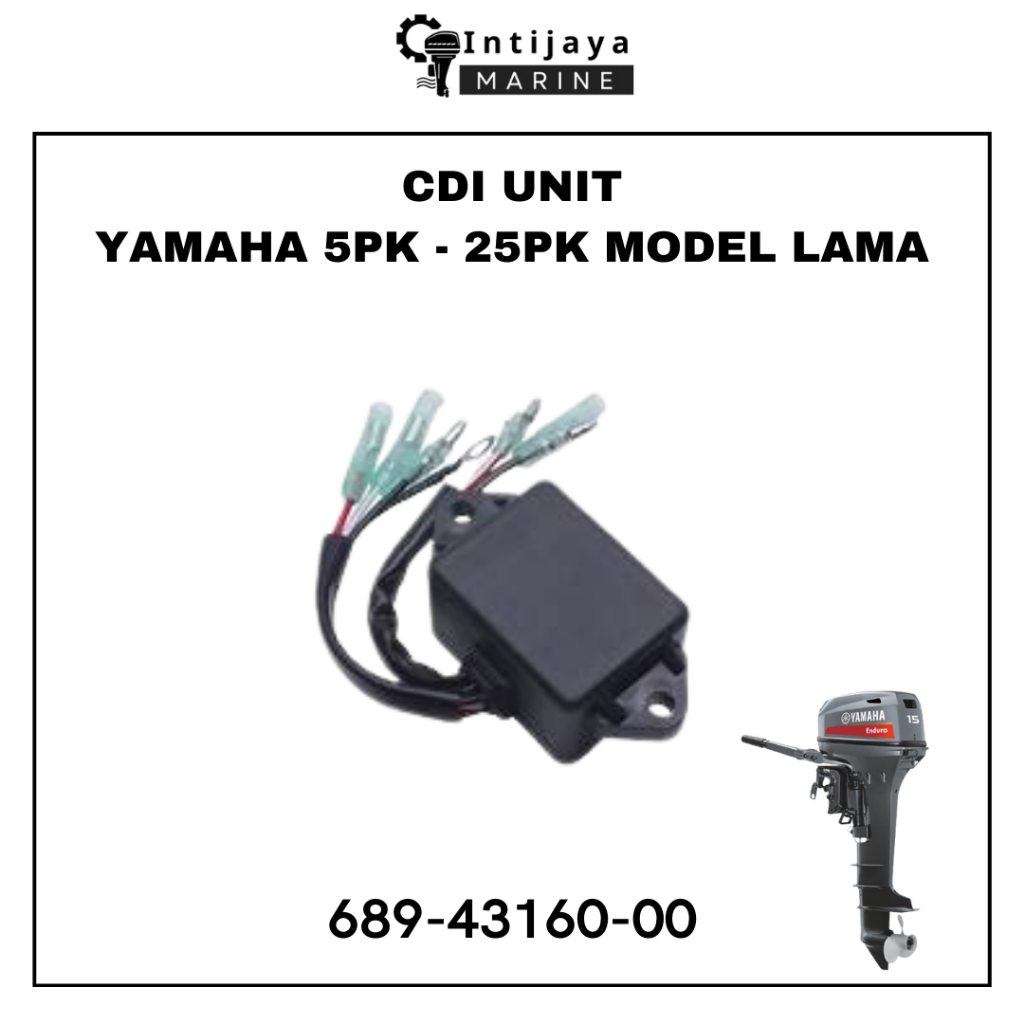695-85540-00 CDI UNIT YAMAHA 5 PK 8 PK 15 PK 25 PK MODEL LAMA (OLD) SUKU CADANG & SPAREPART MESIN TE