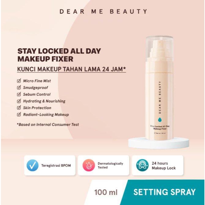 Dear Me Beauty Stay Locked All Day Setting Spray