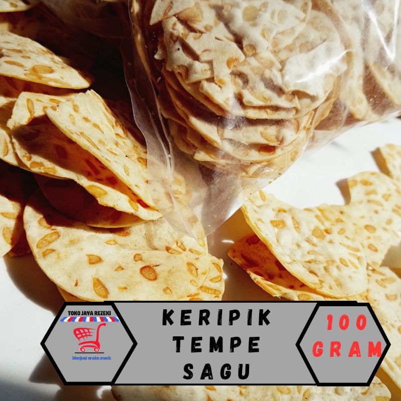 

keripik tempe sagu 100 Gram gurih renyah