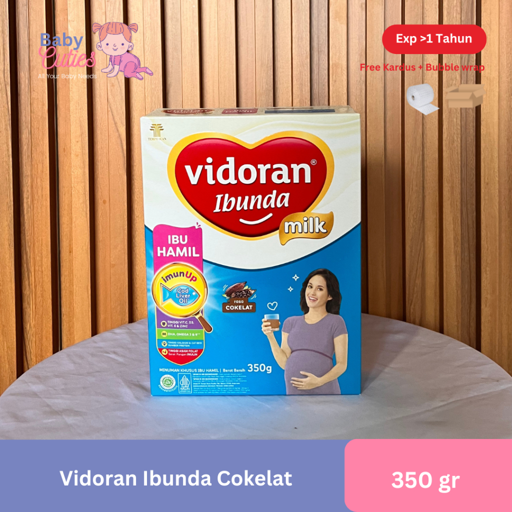 Vidoran Bunda 350 gr - Vanila Kacang Hijau & Cokelat - Susu Ibu Hamil Exp 2027