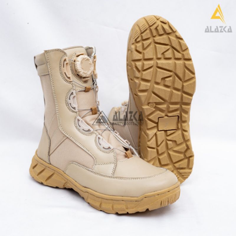 SEPATU PDL KEMHAN WARNA CREAM TNI POLRI DINAS LAPANGAN