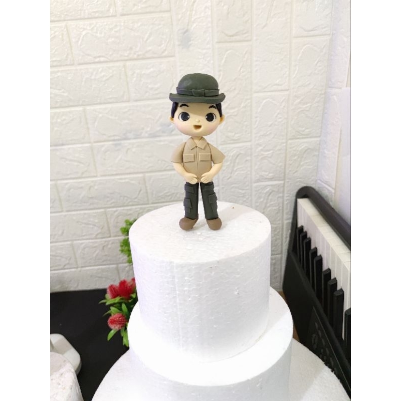 

topper kue ulang tahun, custome Figurine fondant