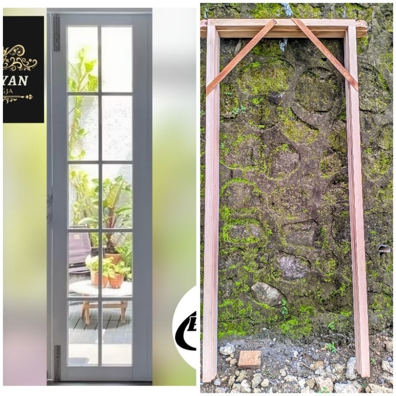 pintu+kusen rumah,pintu kamar terbuat dari kayu mahoni