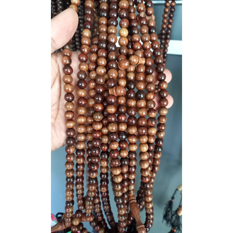 tasbih kayu stigi 8mm 786 butir tasbih stigi asli tenggelam di air