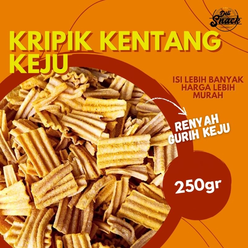 

[250gr] KERIPIK KENTANG KEJU JAFOOD SNACK GROSIR | Delisnack