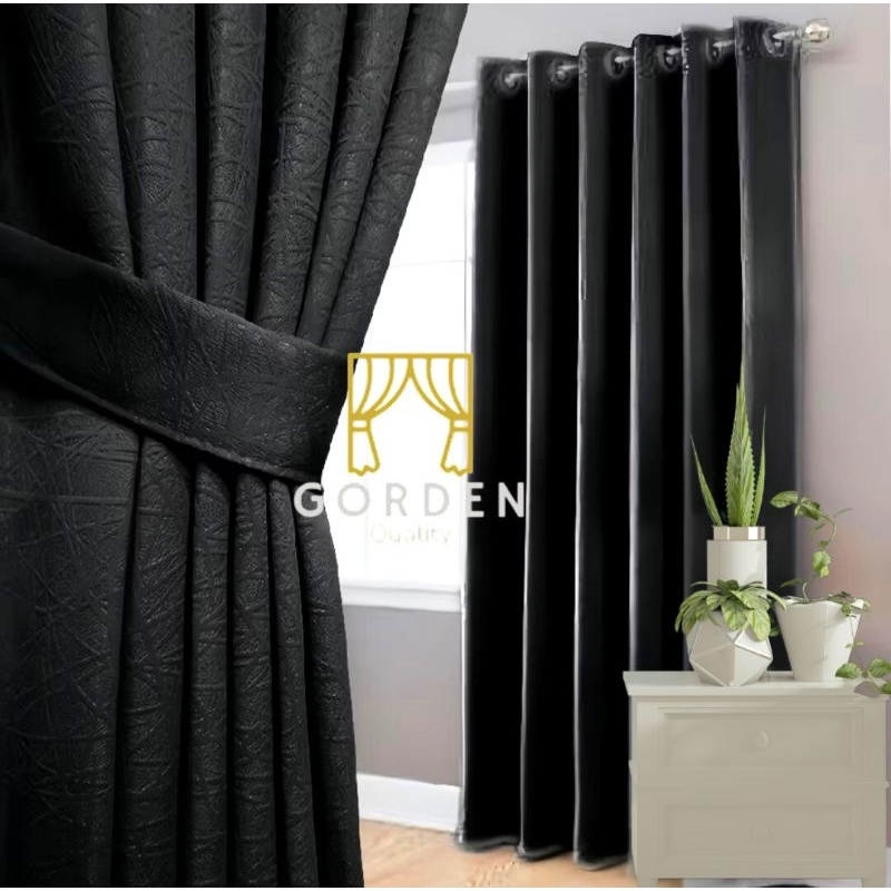 gorden premium minimalis gordyn jendela pintu panjang