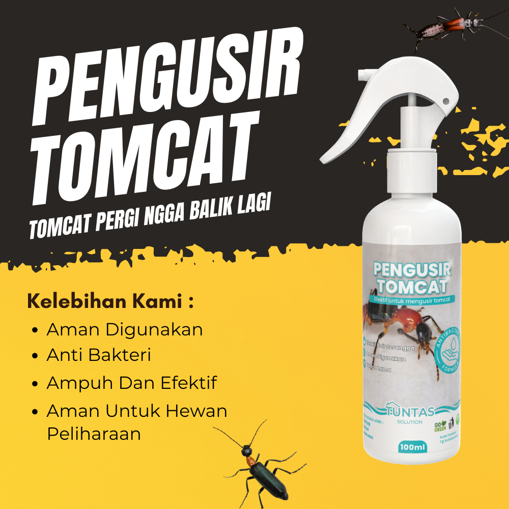 250 ML Pembasmi Tomcat Anti Hama Pengusir Serangga Tomcat Paling Ampuh Dalam Rumah TUNTAS