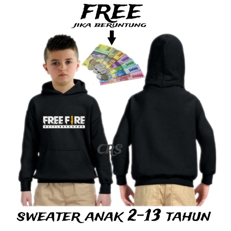 Jaket Sweater Anak Gaming Hoodie Ff Kekinian Termurah