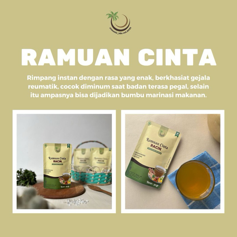 

Simanis Ramuan Cinta / RAMUAN HERBAL INSTAN / RESEP JSR
