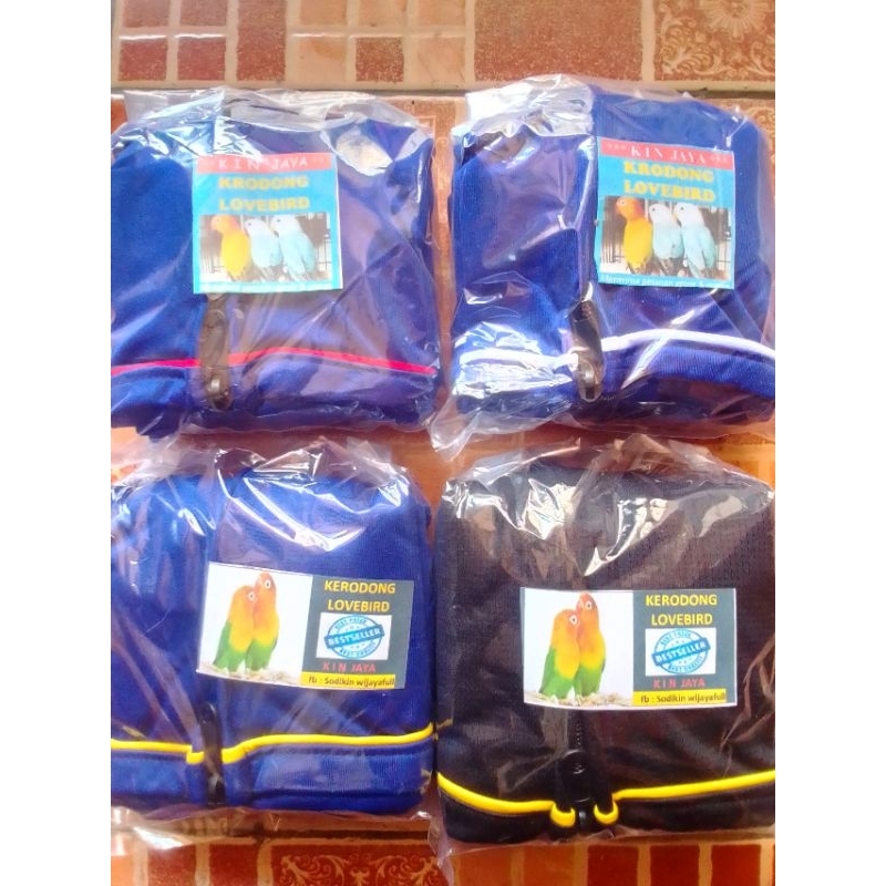 Sarung sangkar atau Krodong sangkar Burung  Lovebird