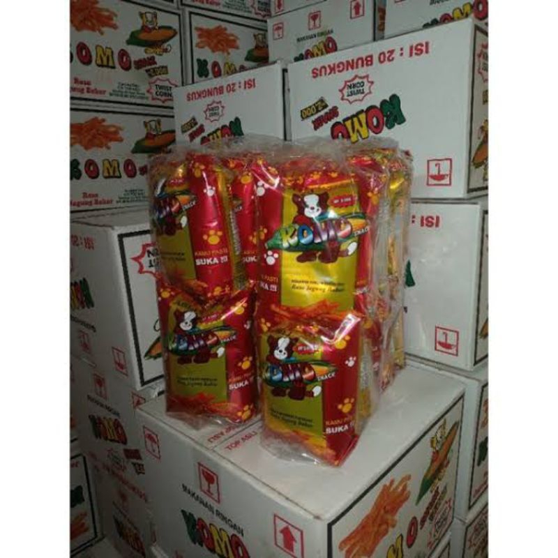 

1 DUS KOMO JUMBO SNACK JADUL MURAH 2 PACK ISI 20 PCS