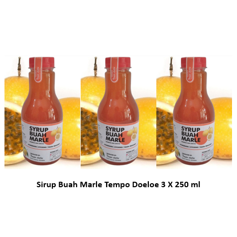 

Sirup Buah Markisa dan Lemon Marle Tempo Doeloe 3 X 250 ml