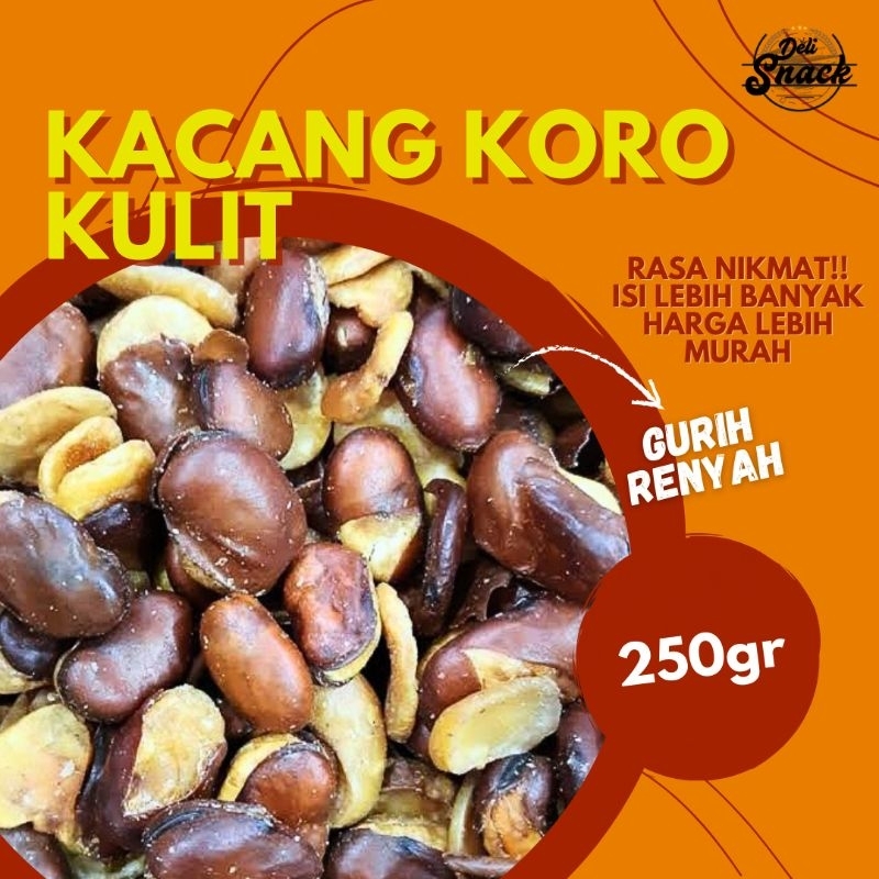

[250gr] KACANG KORO KULIT SNACK GROSIR | Delisnack