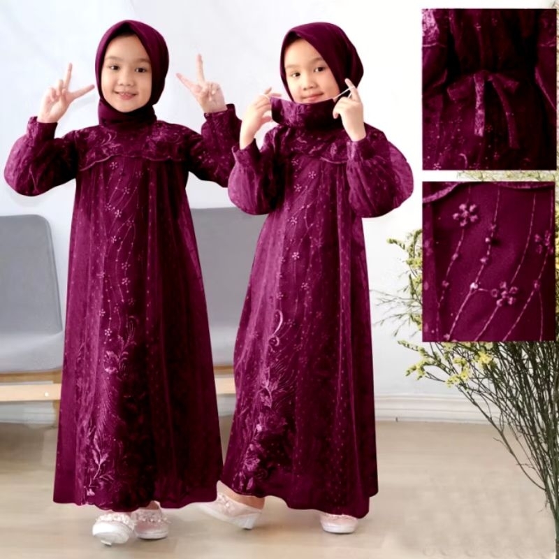 MAXI LIANA KID / GAMIS ANAK 2-14 TAHUN / GAMIS ANAK TANGGUNG / GAMIS ANAK 2 TAHUN / BAJU PESTA ANAK 