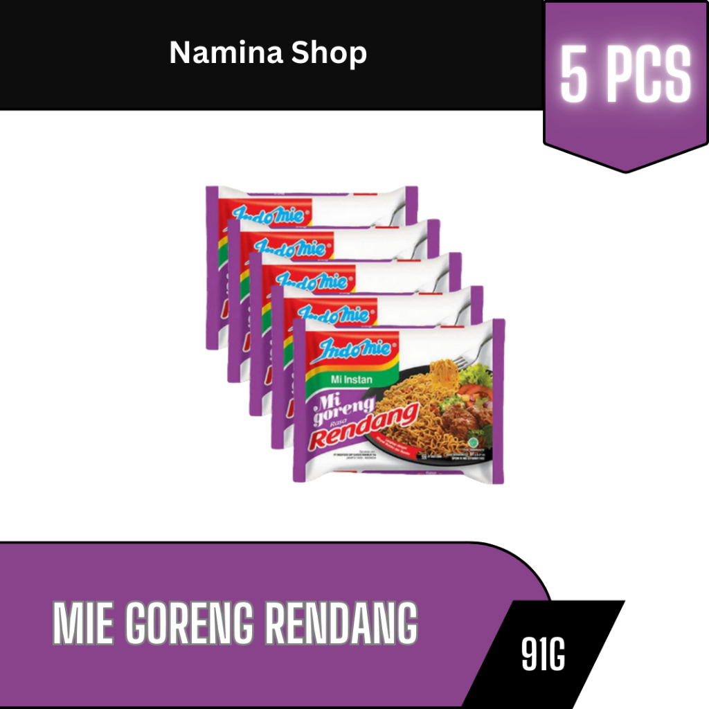 

INDOMIE GORENG RENDANG 91G - 5 PCS - BANDUNG