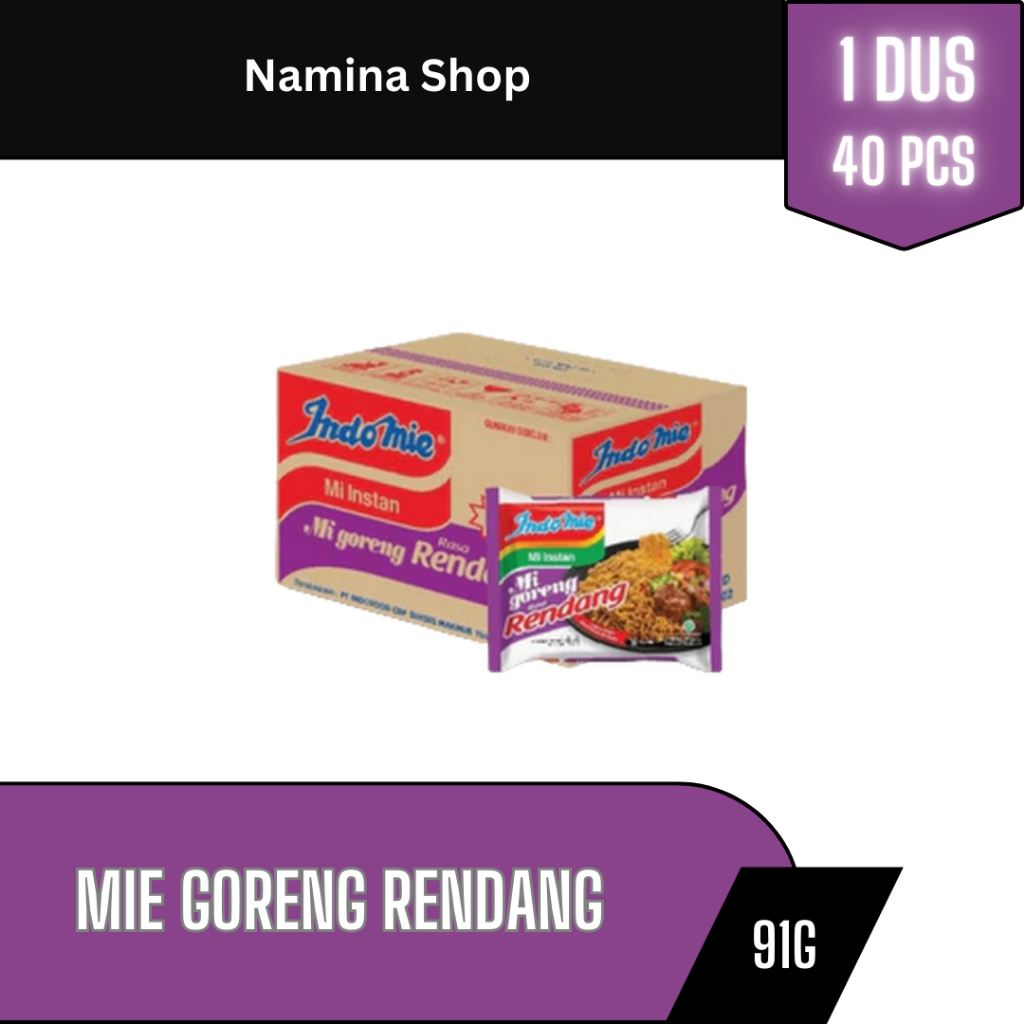 

INDOMIE GORENG RENDANG 91G - 1 DUS - BANDUNG