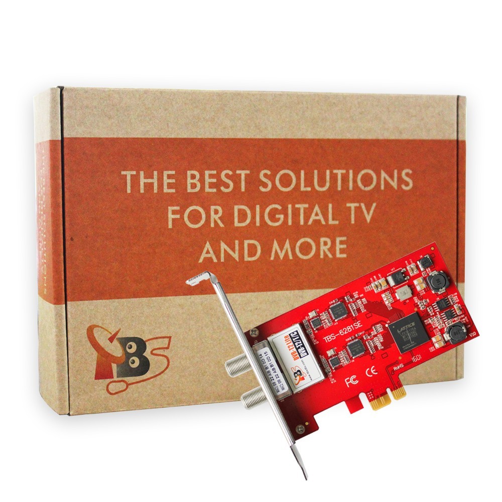 TV Tuner TBS6281SE DVB-T2/T/C TV Tuner PCIe Card - Paket TV Headend dan Server Dell Optiplex