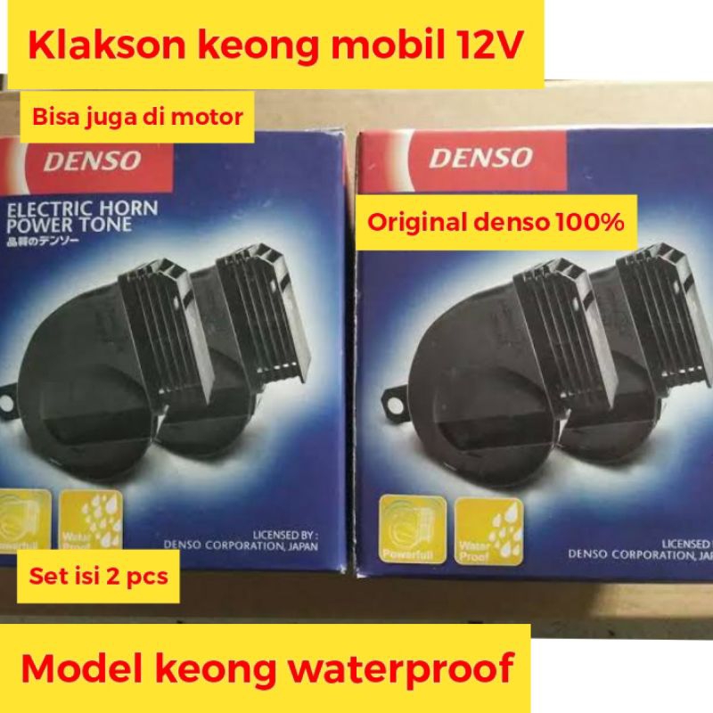 Klakson keong waterproof original denso klakson denso keong waterproof