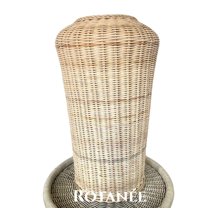Rotanée Vas Bunga Rotan Guci Rotan Besar Natural