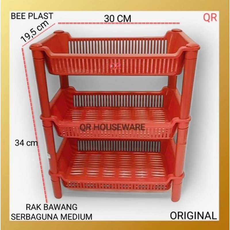 RAK PLASTIK SERBAGUNA / RAK BUMBU. / RAK DAPUR BAWANG