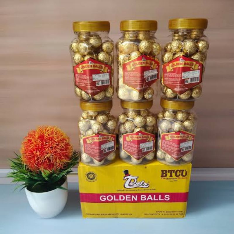 

Tobelo Golden Balls Enak dan Mantap [1 Karton] isi 6 Toples