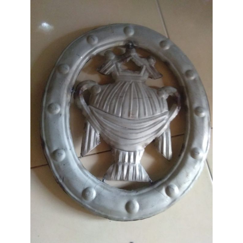 ORNAMEN PAGAR BESI RING PIALA 40X35cm