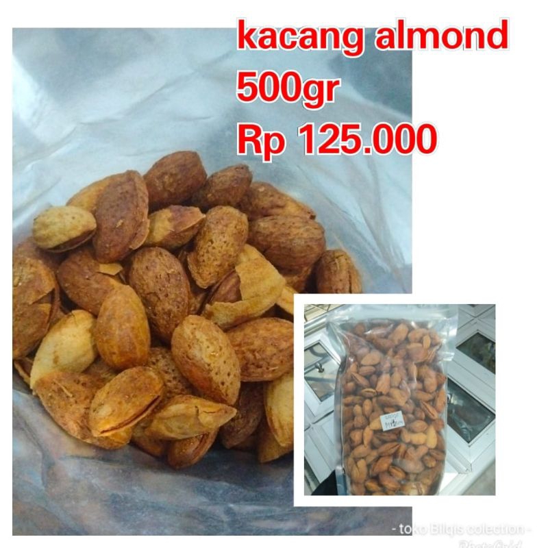 

kacang almond &kacang fustuk 500gr
