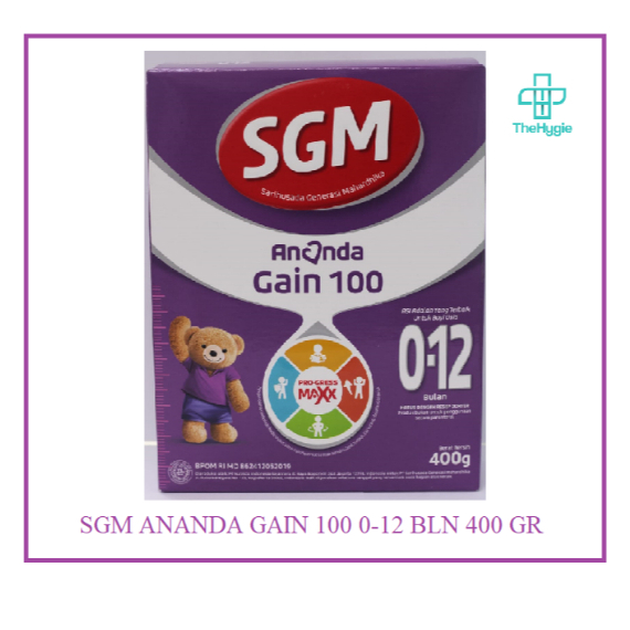 SGM Ananda Gain 100 0-12 Bulan Susu Bubuk 400 GR