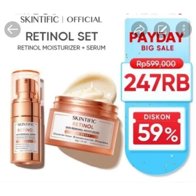 Retinol skintific & serum retinol