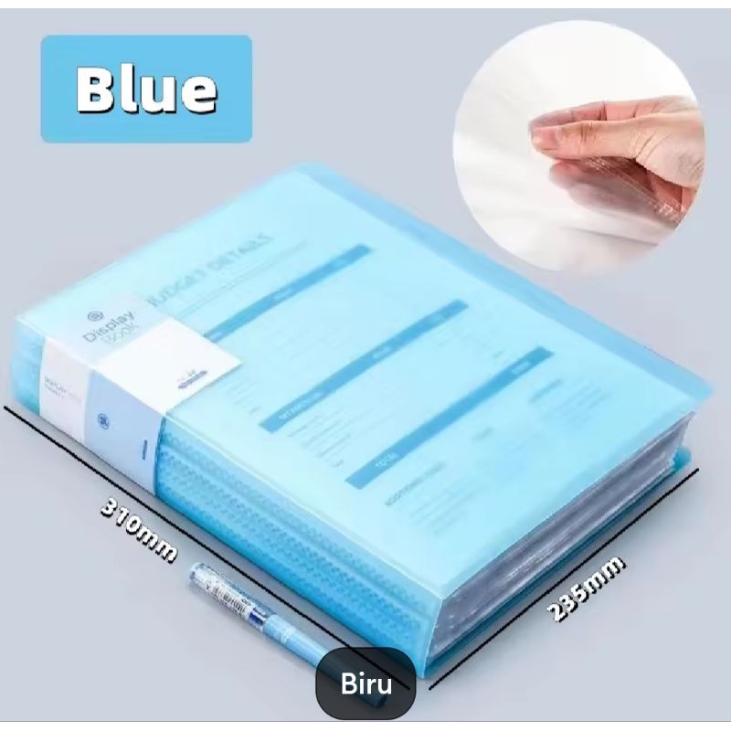 

Folder penyimpanan ukuran A4 dengan 20 kantong