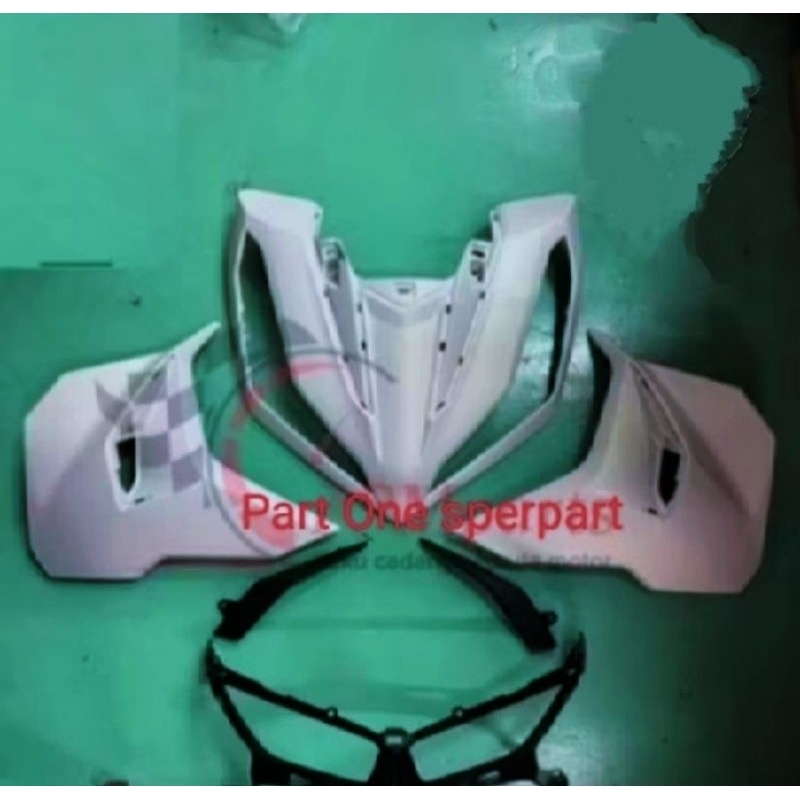body set depan tameng atau panel sayap depan dan garnis Lampu Vario 125 new gen 2 K2V  Pilih warna