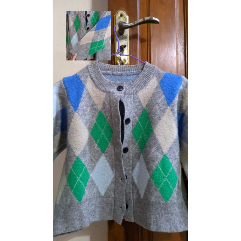 CARDIGAN MOTIF KETUPAT