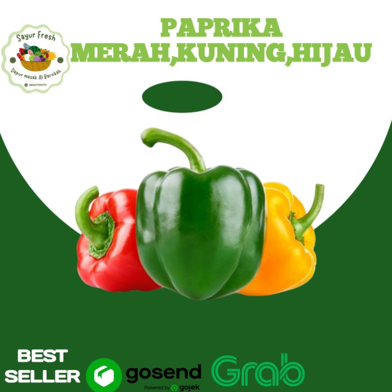 

PAPRIKA MERAH/PAPRIKA KUNING/PAPRIKA HIJAU PER 1PCS