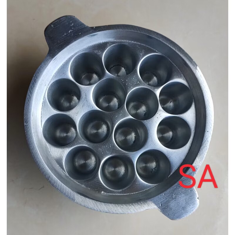 Wajan SOSTEL Cetakan sostel 14 lubang Aluminium cór sosis telur telor sostel