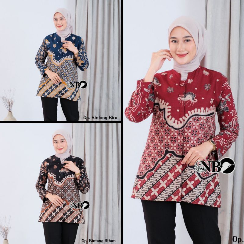 NEW ARRIVAL BAJU BATIK WANITA REMAJA LENGAN PANJANG SERAGAM KERJA